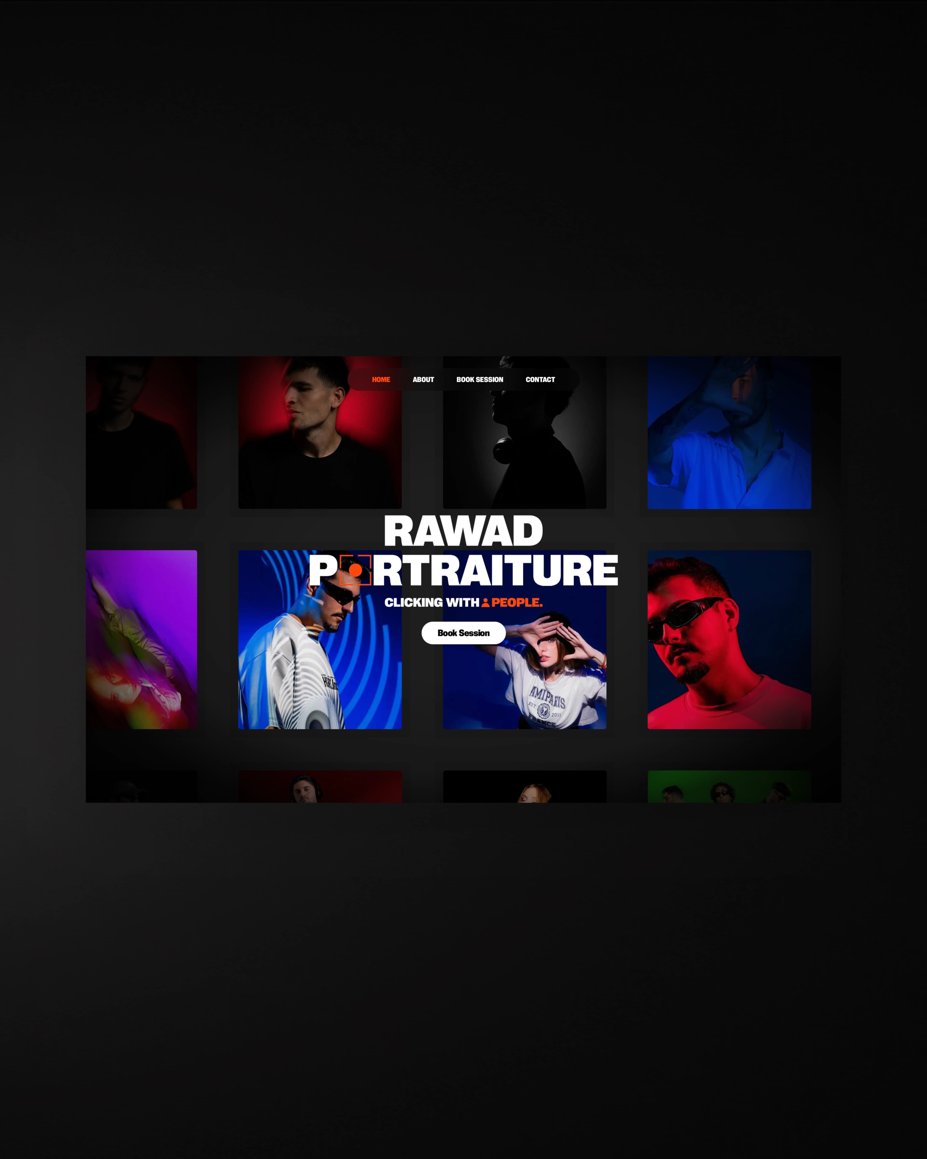Rawad Portraiture case study screenshot 1
