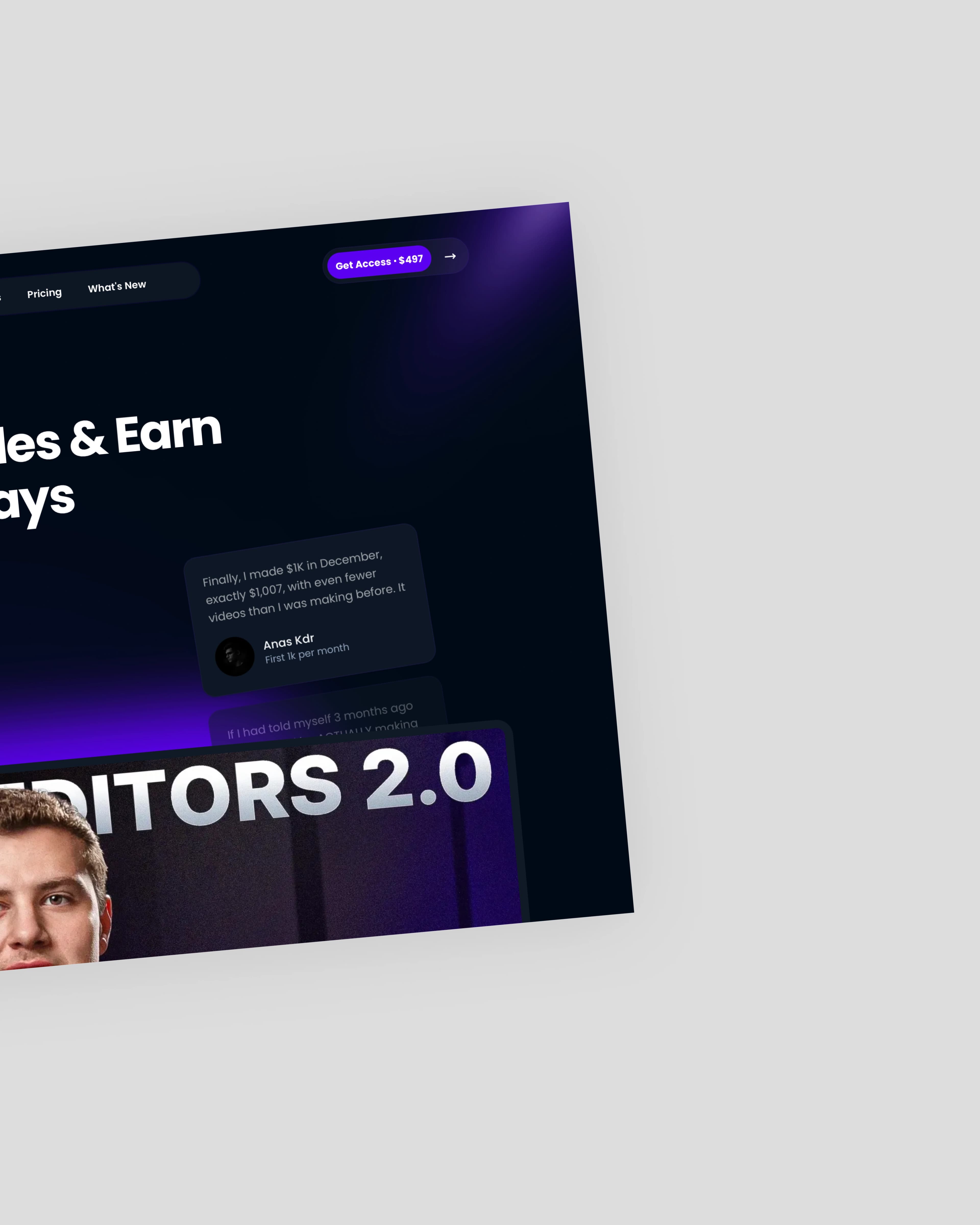 Ultimate Editors case study screenshot 4